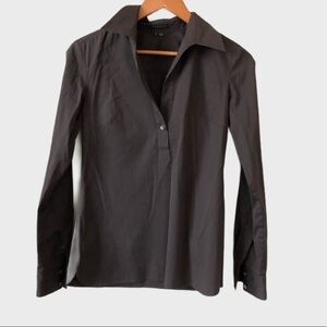 THEORY brown blouse